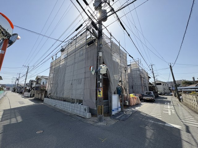 【その他】 | 福岡市南区弥永2丁目3期　1号棟（全2棟）【仲介手数料無料・0円】 | 現地写真。前面道路です。