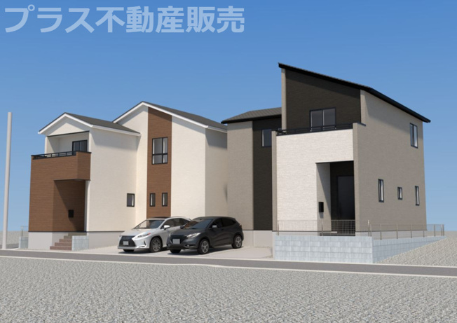 【外観】 | 福岡市南区弥永2丁目3期　2号棟（全2棟）【仲介手数料無料・0円】 | 建築中の物件は、お近くのモデルハウスも一緒にご覧頂けます。