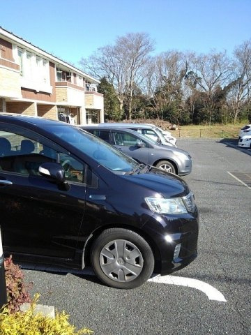 ヴァンベールＡ棟の駐車場|駐車場に車を止められます
