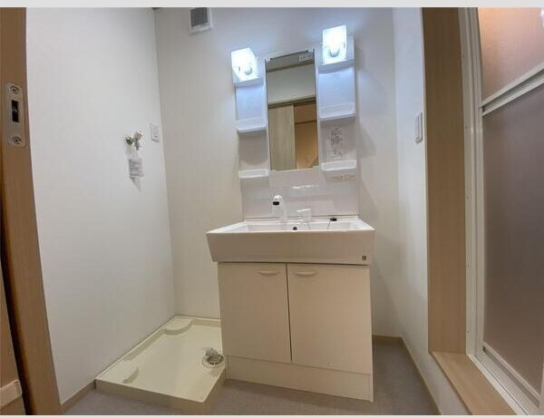 スカイハーツ新田の洗面所