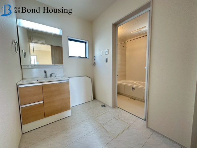 山陽「林崎松江海岸」駅徒歩8分　貴崎4丁目　全2棟　2号棟の独立洗面台