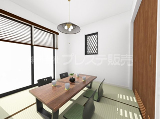 【和室】 | 大和郡山市永慶寺町の新築一戸建 全５区画 | １号地和洋室完成イメージ／南向きですので、陽あたり良好です♪