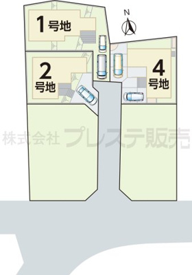 【区画図】 | 大和郡山市永慶寺町の新築一戸建 全５区画 | 全体区画図