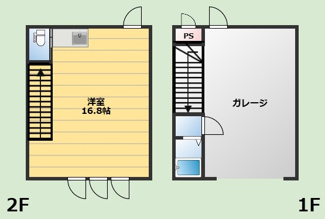 【間取り】 | 豊中市玉井町3丁目ガレージハウス