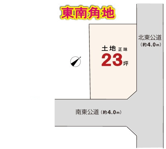 【土地】鶴ヶ島市鶴ヶ丘売地 全１区画の土地図