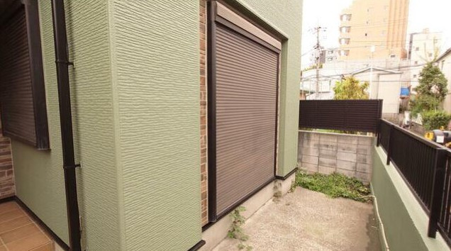 小谷津邸のバルコニー