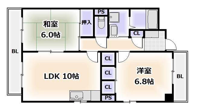 【間取り】 | ローゼンハイム夕陽丘