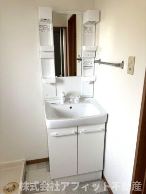 【洗面所】 | コーポ清水Ⅱ | 洗髪洗面化粧台