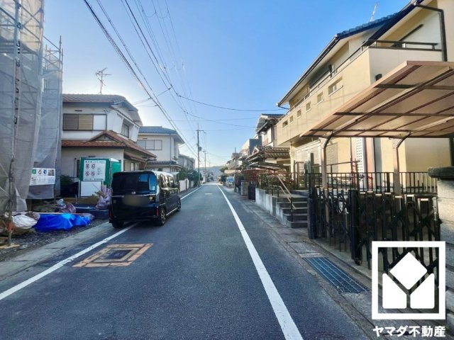 八幡市川口東扇　１期１号棟の前面道路含む現地写真|11月29日　現地写真更新