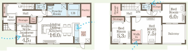 【間取り】 | 第５高崎市寺尾町１号棟