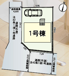久留米市安武町安武本第3の区画図