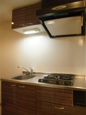 【キッチン】 | ルーブル荻窪伍番館 | 2口コンロのシステムキッチン。