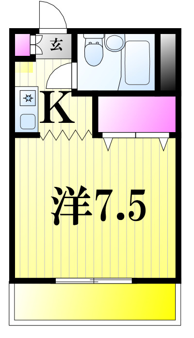 ジュネパレスコージーキャビンの間取り