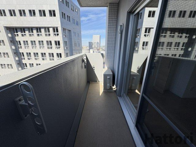 ラルーチェ北梅田のバルコニー