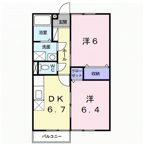 【間取り】 | リバティツインⅠ