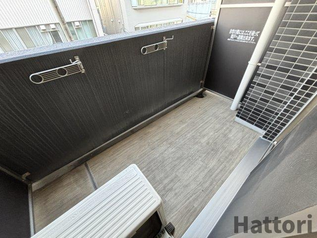 プレサンス梅田北オールのバルコニー