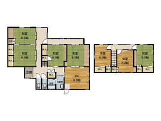 【間取り】 | 財津町中古住宅
