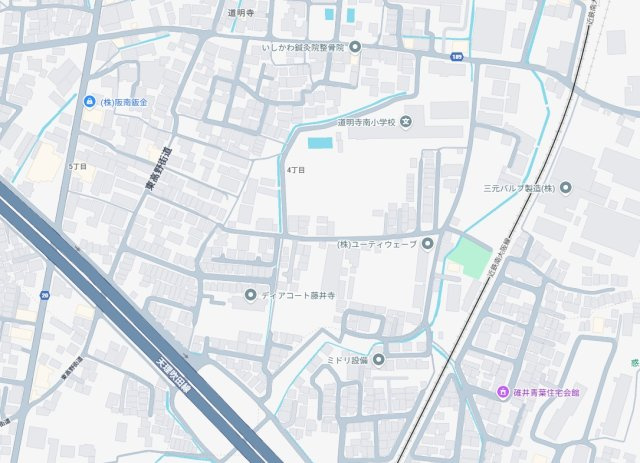 藤井寺市道明寺　第5期　新築一戸建ての地図