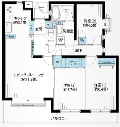 パーク・ハイム日吉本町の間取り