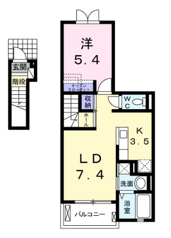 カームリー・ヒルの間取り