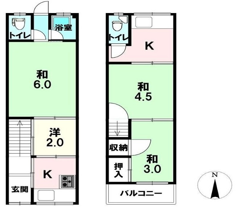 城東区中浜１丁目の間取り