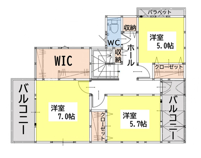 【間取り】 | 2F間取り図