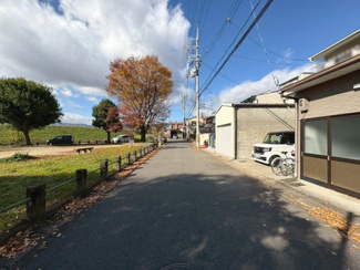 【前面道路含む現地写真】 | 右京区梅津堤下町　建築条件なし