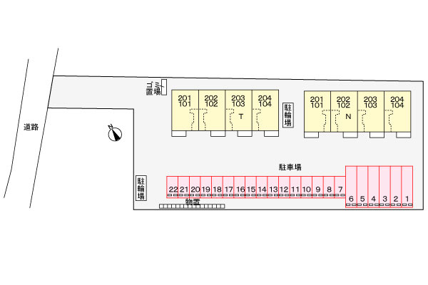 カンパーニュＴの区画図