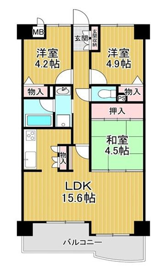 【間取り】 | ☆朝日プラザイーストスクエア