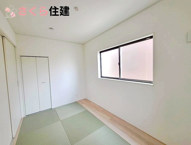 高根沢町宝積寺　第16　3号棟の和室|5畳の和室は来客の際などに重宝します◎