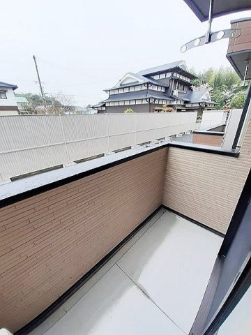 リエールみやきのバルコニー