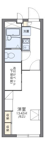 レオパレス御堀Ⅱの間取り