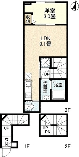 アステラホーム目黒祐天寺Ｗｅｓｔの間取り