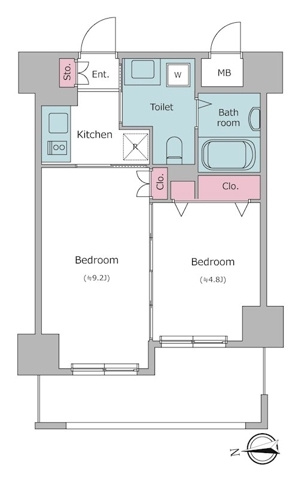 新品家具付きマンション上野6(KaGood東京)の間取り|※間取りと異なる場合は現状を優先します。