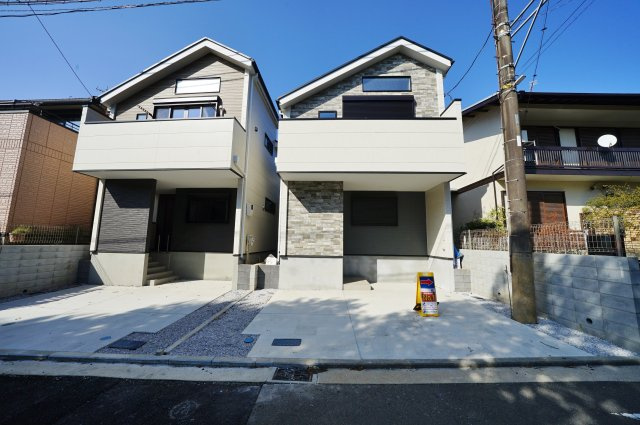 【横浜市保土ケ谷区常盤台7-2全2棟新築戸建て】★仲介手数料無料★（常盤台小学校・保土ケ谷中学校）の外観パース