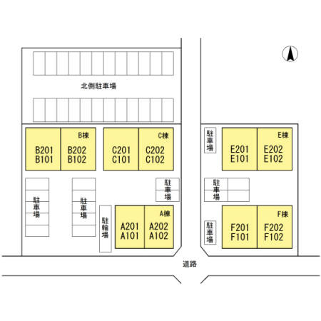オークヴィレッジ花園　Ｂの区画図