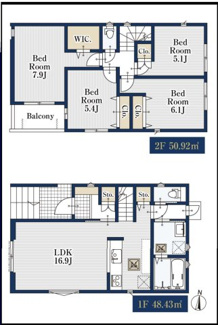 【間取り】 | 昭和区村雲町新築戸建 | キャンペーン対象物件です♪詳細は弊社ホームページもしくはスタッフまでお気軽にお問合せ下さいませ♪ お役に立てる自信があります♪