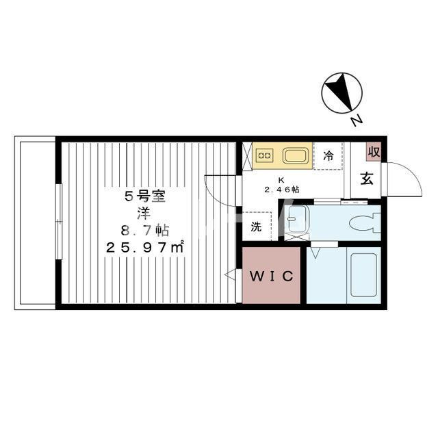 習志野市藤崎２丁目のアパートの間取り