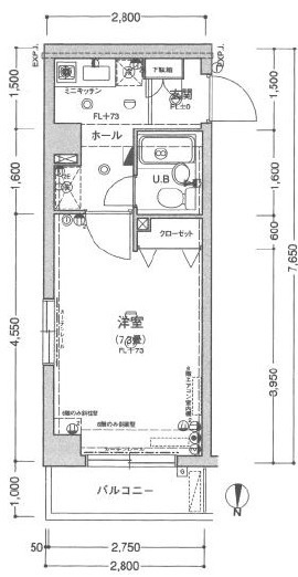エクセリア阿佐ヶ谷の間取り