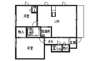 【間取り】 | シャーメゾン紀水Ⅱ