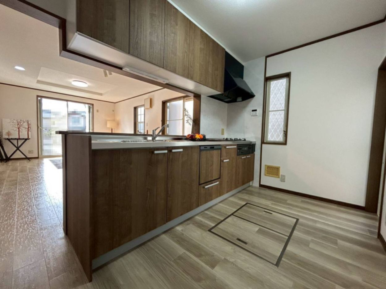 【価格改定】亀岡市南つつじヶ丘桜台1丁目のキッチン|システムキッチンも新品に交換済みです。