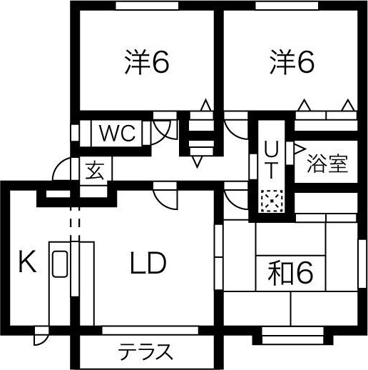 ラヴィール厨川の間取り