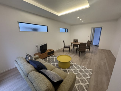 【居間・リビング】 | 中城南上原Ⅱ（全3棟）RC造新築平屋ラスト2号棟 | 2号棟　LDK21.8帖♪