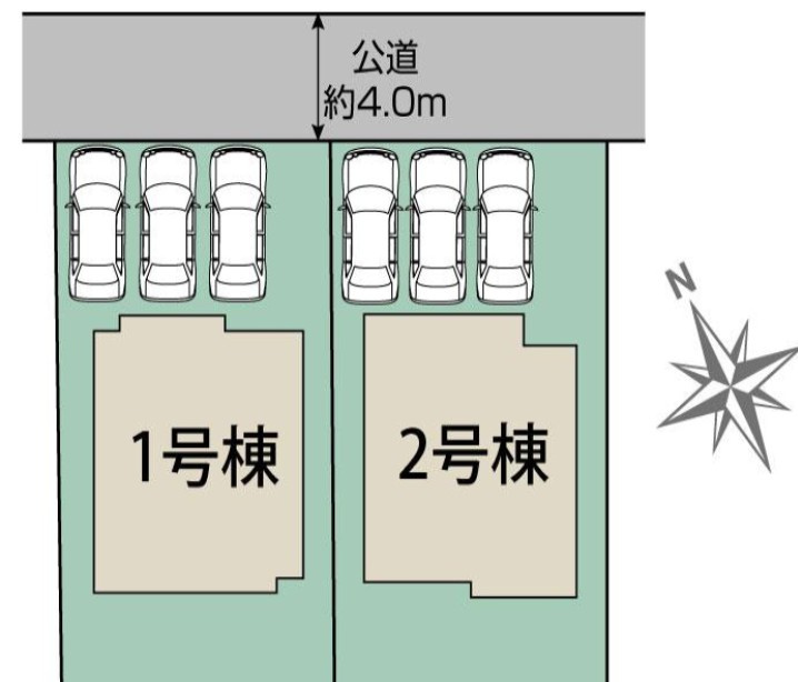 下野市川中子　新築戸建2の区画図