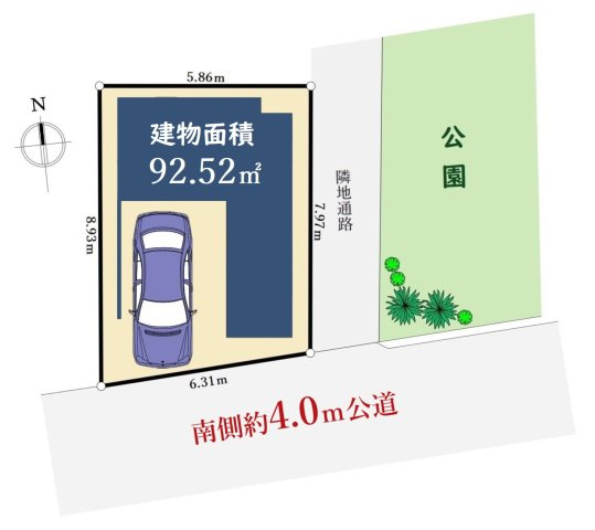 杉並区天沼3丁目 限定1棟の区画図|土地面積53.1m2