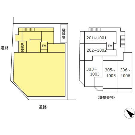 ベイサイドヒルズ関内の区画図