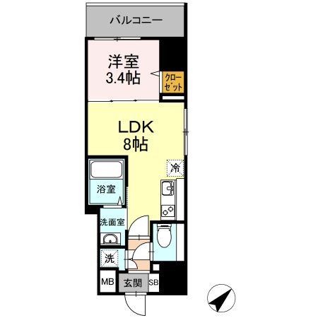 ベイサイドヒルズ関内の間取り