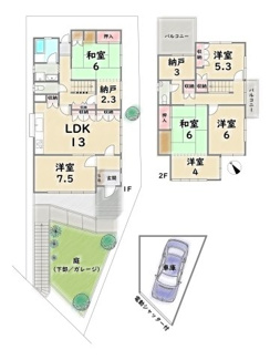 【間取り】 | 北区大北山原谷乾町