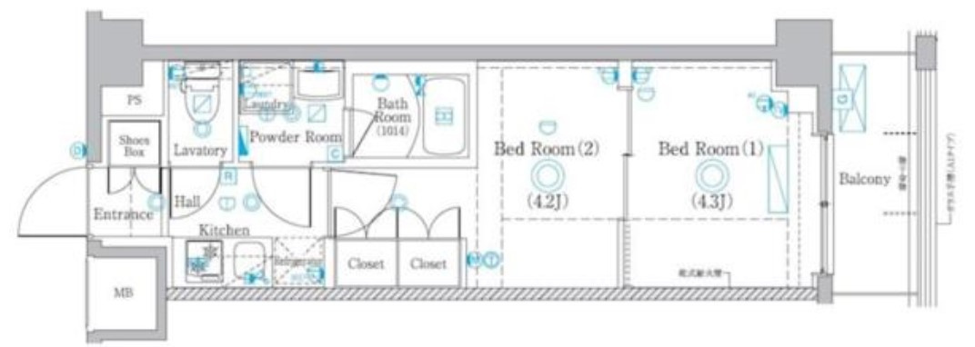 ラフィスタ調布多摩川の間取り