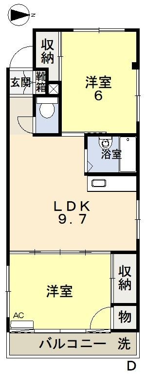 プランドール西市の間取り